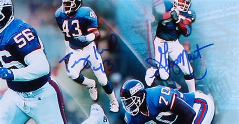 1986 Giants Super Bowl Xxi Champions 16x20 Photo Team Signed By 16