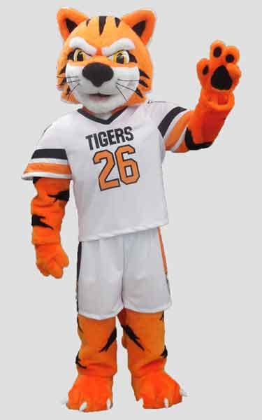 Clyde The Tiger - Reedley College - Olympus Mascots