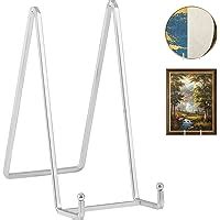 Mocoosy 2 Pack 4 Inch Plate Stands For Display Black Iron Easel Plate