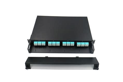 1u 96 Cores Mpo Mtp Cassettes Patch Panel Spring Optical