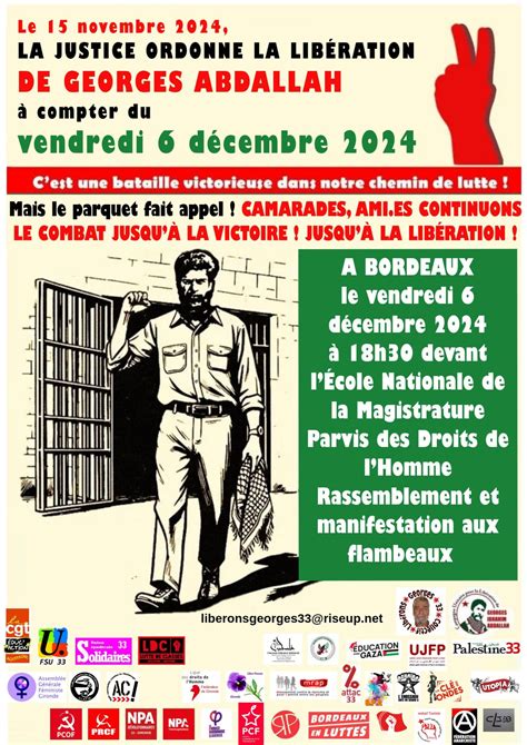 Communiqué Rassemblement Unitaire Le Vendredi 6 Décembre Pour La