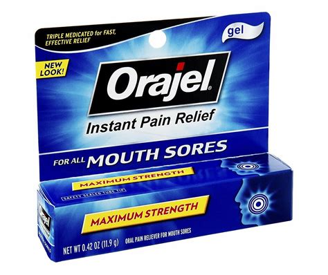 Orajel Maximum Double Medicated Toothache Relief Gel 0 42 Oz 6 Pack