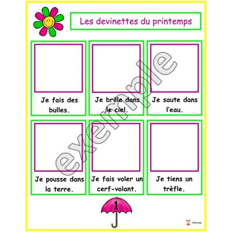 Devinette Maternelle Petite Section