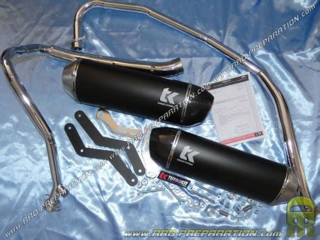 Exhaust TURBOKIT TK H2 For HYOSUNG COMET GT 125cc 2 Silencers