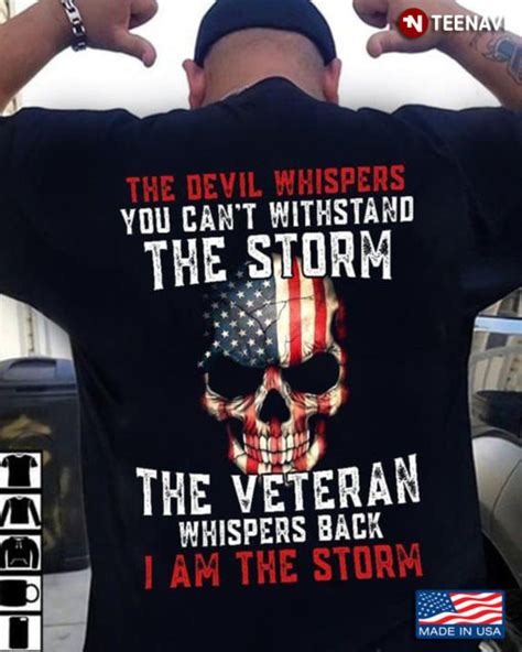 Skull The Devil Whispers You Can T Withstand The Storm The Veteran