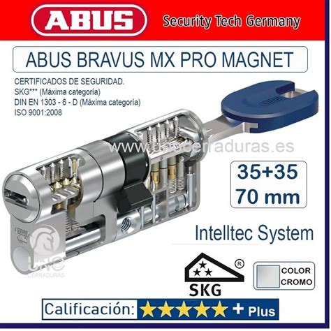 ABUS BRAVUS MX PRO MAGNET 35 35 70mm CROMO