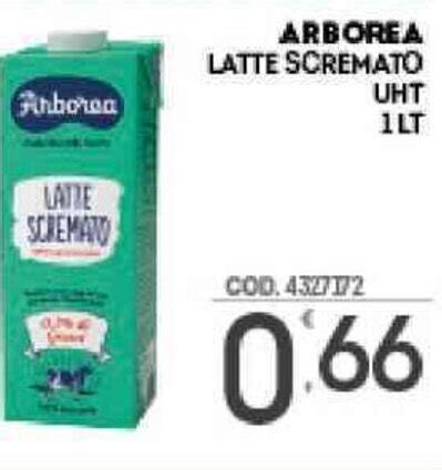 Arborea Latte Scremato Uht Lt Offerta Di Eurocash