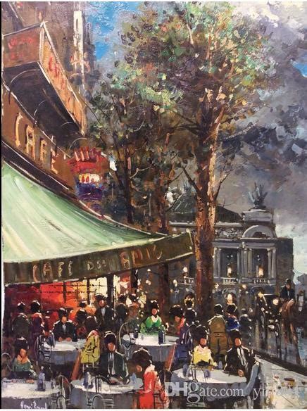 Paris Cafe Painting at PaintingValley.com | Explore collection of Paris ...