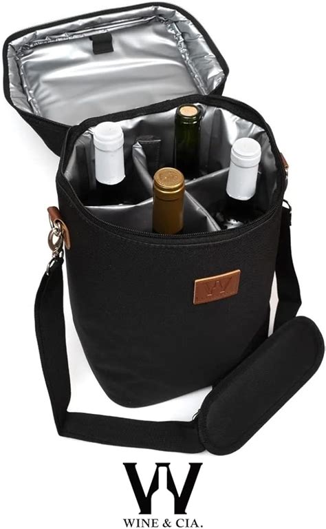 Wine Bag P 4 Garrafas De Vinho Bolsa Termica Mala Para Levar Vinhos By