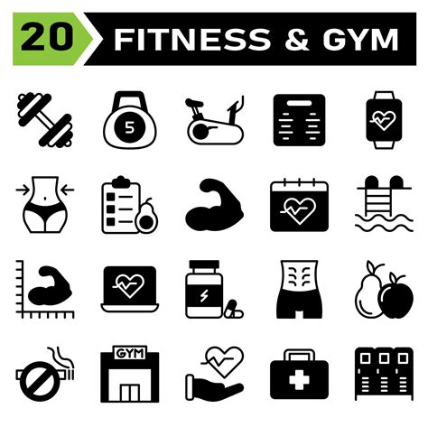 Fitness Icon Set