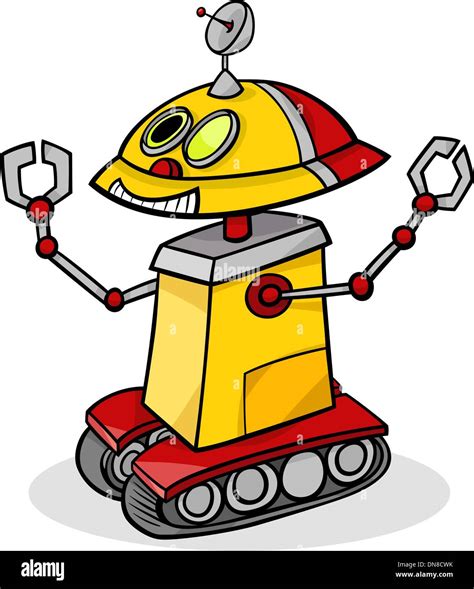 Cartoon Robot Or Droid Illustration Stock Vector Image And Art Alamy