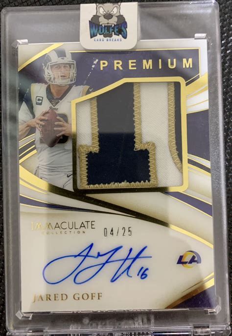 Yahoo オークション Jared Goff 2020 Panini Immaculate Collection