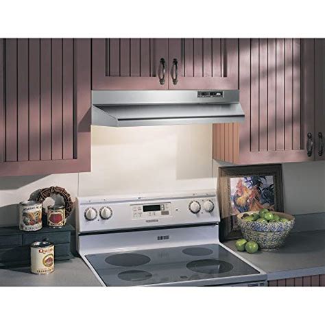 Broan Nutone 36 Inch Under Cabinet Convertible Range Hood With 2 Speed Exhaust Fan And Light