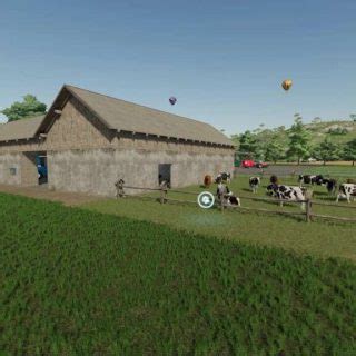 Grange Vaches Avec Garage V Fs Mod Farming Simulator Mod