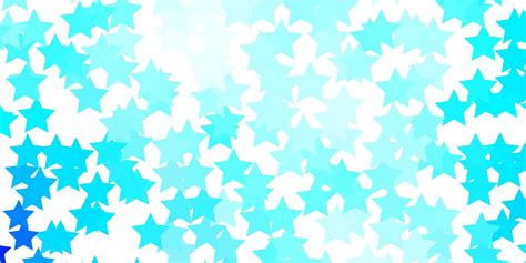 Light Blue Vector Texture With Beautiful Stars Vector Art At