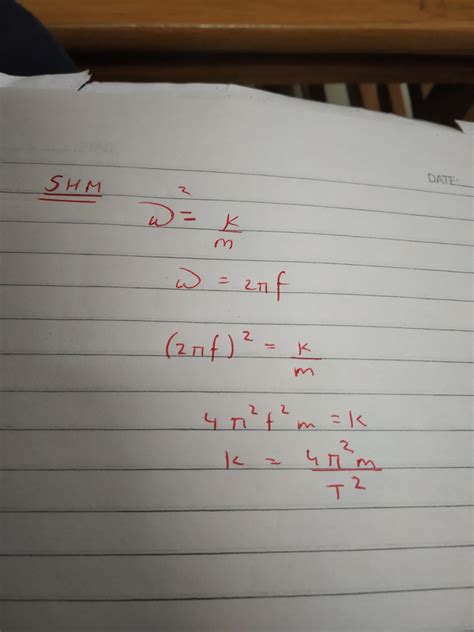 Is this equation about the SHM of a particle correct? : r/PhysicsStudents