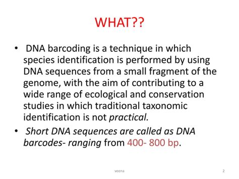 dna barcoding | PPT