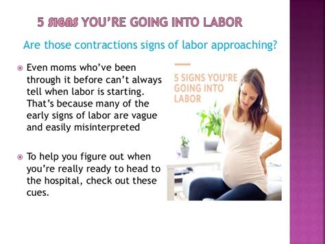 5 Signs You Are Going Into Labor