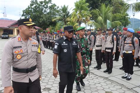 Jelang Pemungutan Suara Pemilu 2024 Polres Kepulauan Yapen Gelar