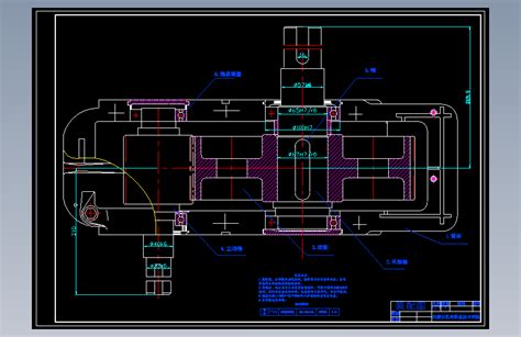 机械设计课程设计一级减速器装配图autocad 2000模型图纸下载 懒石网