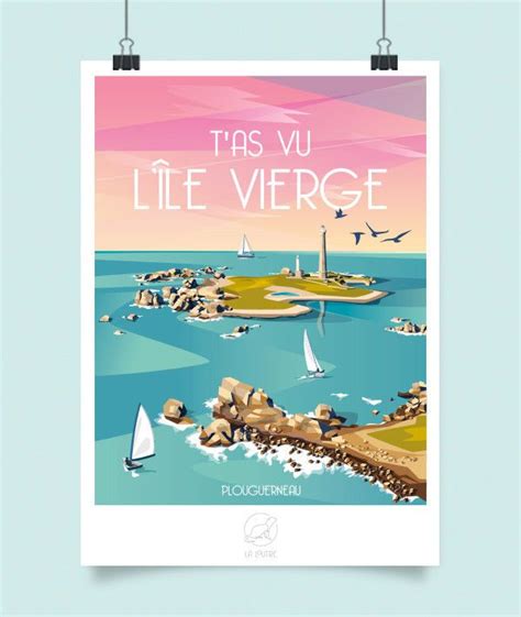 Affiche Ville Vintage Le Vierge La Loutre Format X Cm A