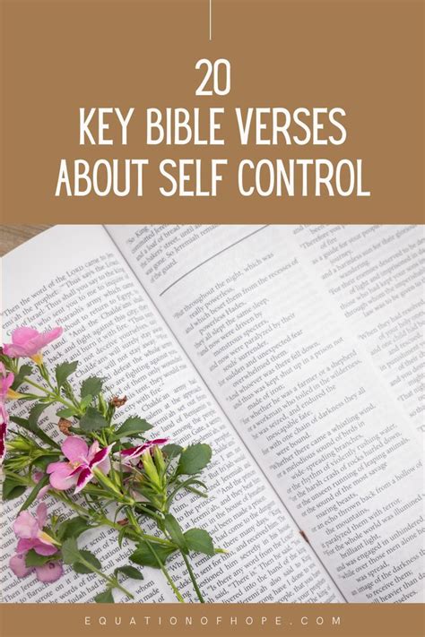 20 Key Bible Verses About Self Control Artofit