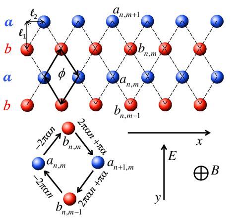 Schematics For The Square Lattice With Legs A Blue And B Red