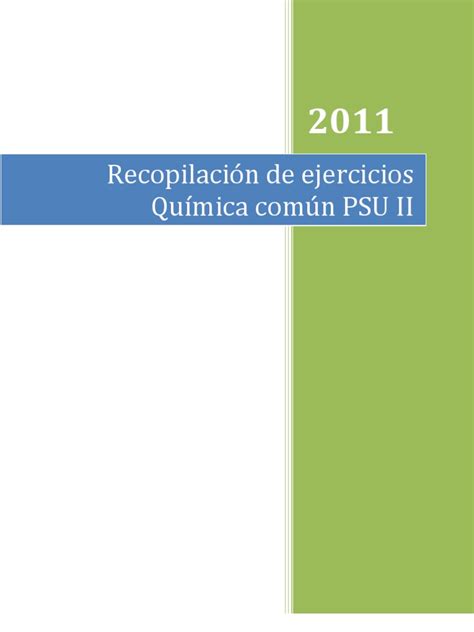 Pdf Recopilacion Psu Quimica Ii Dokumen Tips