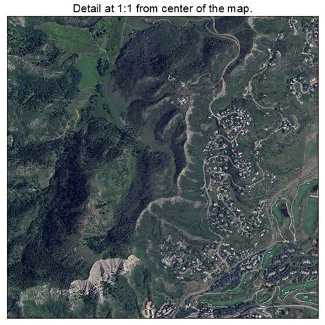 Aerial Photography Map of Snowmass Village, CO Colorado