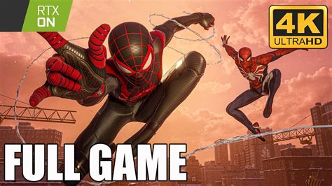 Marvels Spider Man Miles Morales Full Game Walkthrough 4k 60fps Pc