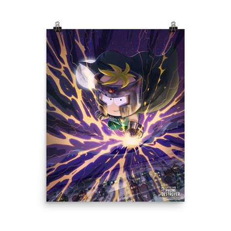 South Park Butters Professor Chaos Premium Satin Poster – South Park Shop