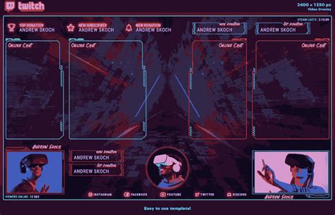 twitch overlay templates  gaming