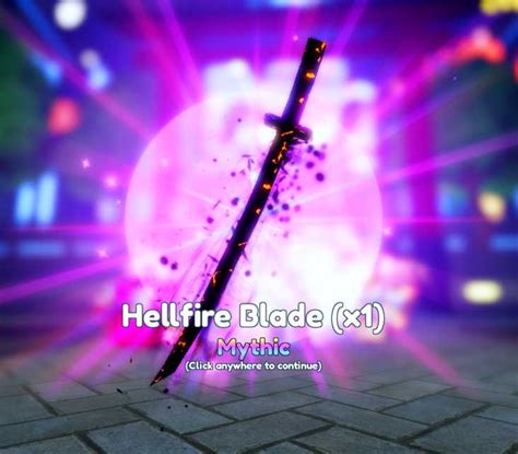 Relice Hellfire Blade | Anime Adventures AA