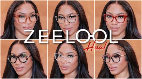 Try On Haul Affordable Prescription Glasses Zeelool Youtube