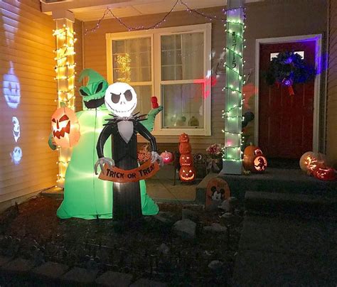 Nightmare Before Christmas Decor | Trick or treater, Halloween inflatables, Christmas decorations