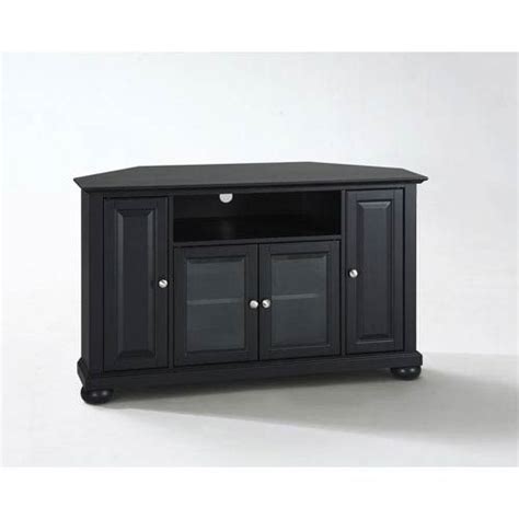 Crosley Furniture Alexandria 48 Inch Corner Tv Stand In Black Finish ...