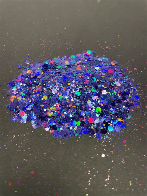 Holographic Chunky Glitter Do It Yourself Hexagon Resin Supplies Polymer Clay Supply Body