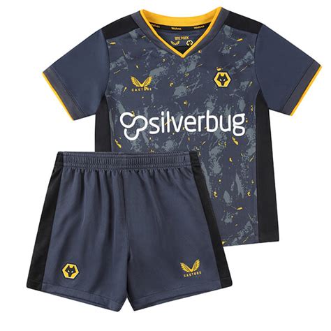 Wolverhampton Wanderers Away Kids Football Kit 21/22 | SoccerDragon