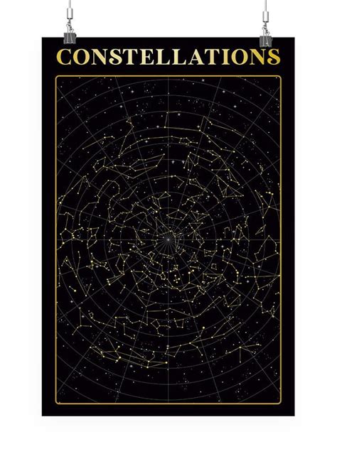 constellations map poster poster smartprints designs walmartcom