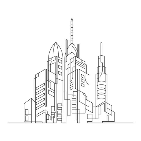 Premium Vector Modern City Skyline