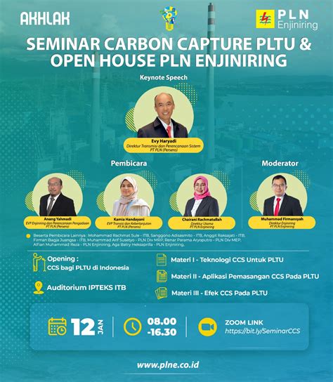 Kerja Sama Dengan Pln Enjiniring Itb Selenggarakan Seminar Carbon Capture And Storage Pltu