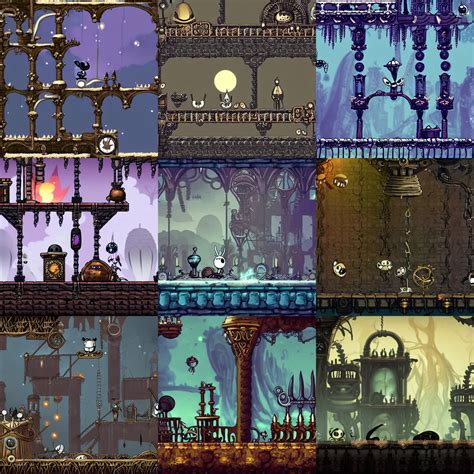 Hollow Knight Screenshot Steampunk Environment Stable Diffusion