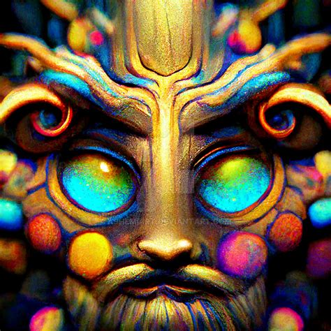 psychedelic face by AshemiArt on DeviantArt