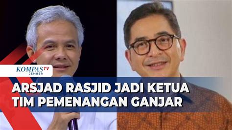 Arsjad Rasjid Jadi Ketua Tim Pemenangan Ganjar Pranowo Nama Andika