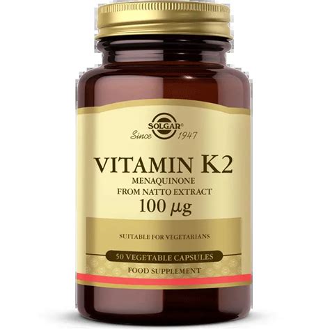 Vitamin K2 100 Mcg Vİtamİnler Solgar Vitamin