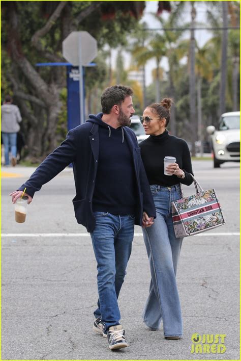 Jennifer Lopez Ben Affleck Hold Hands While Grabbing Morning Coffees