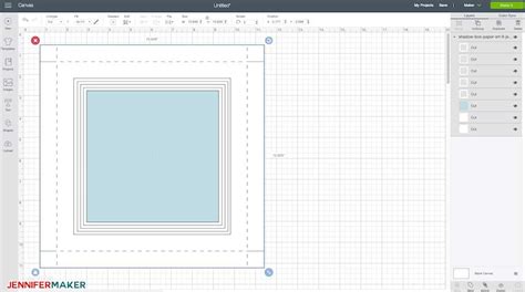 My Shadow Box Template Svg Cut File Uploaded To Cricut Design Space Svg