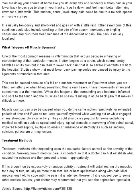 Effective Ways: Muscle Spasm Treatment