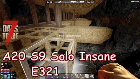 7DTD Crafting And Grinding A20 S9 E321 Solo Insane Vanilla