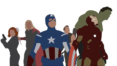 Avengers minimalistic art I made